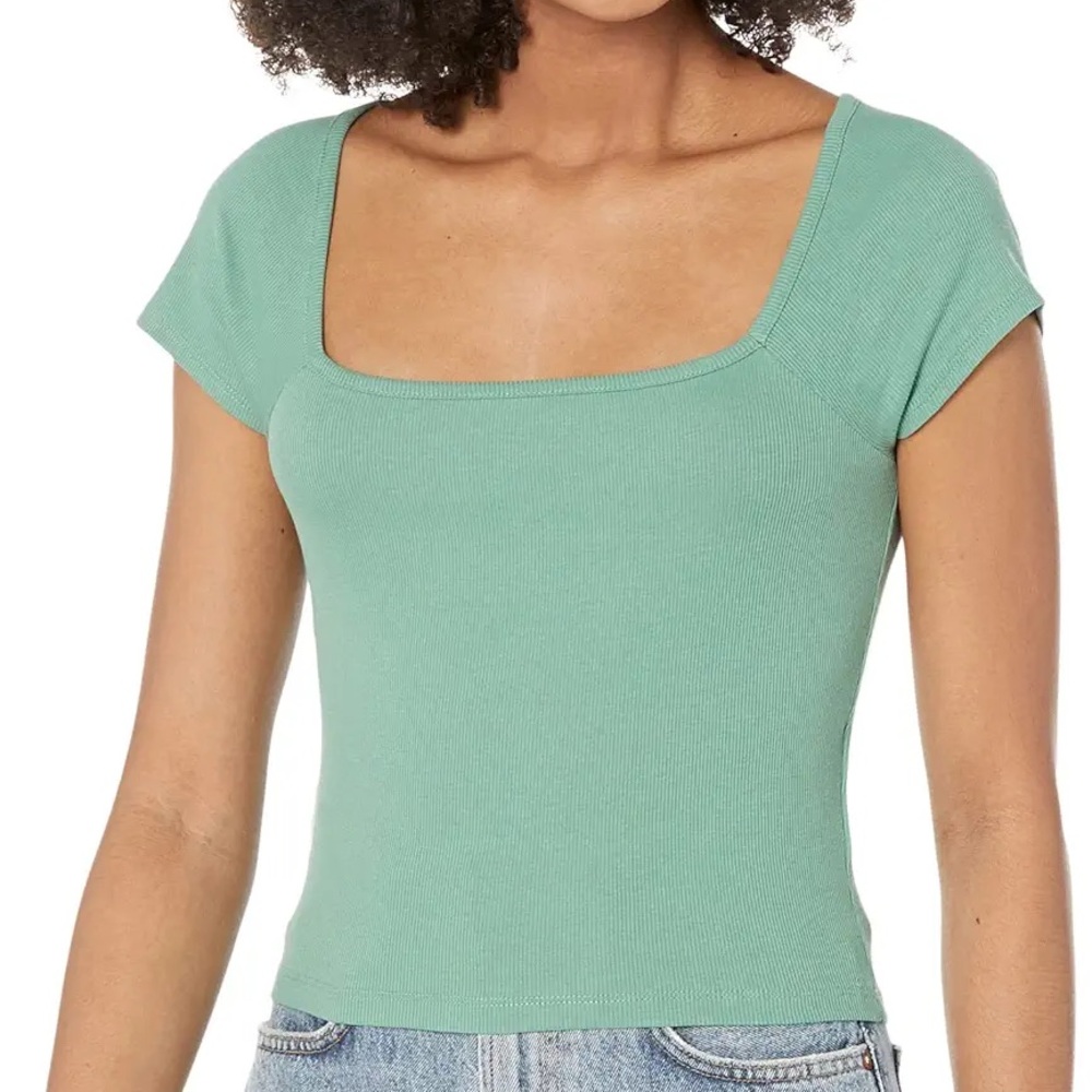 NWT Madewell Ribbed T-shirt in Teal, size Medium